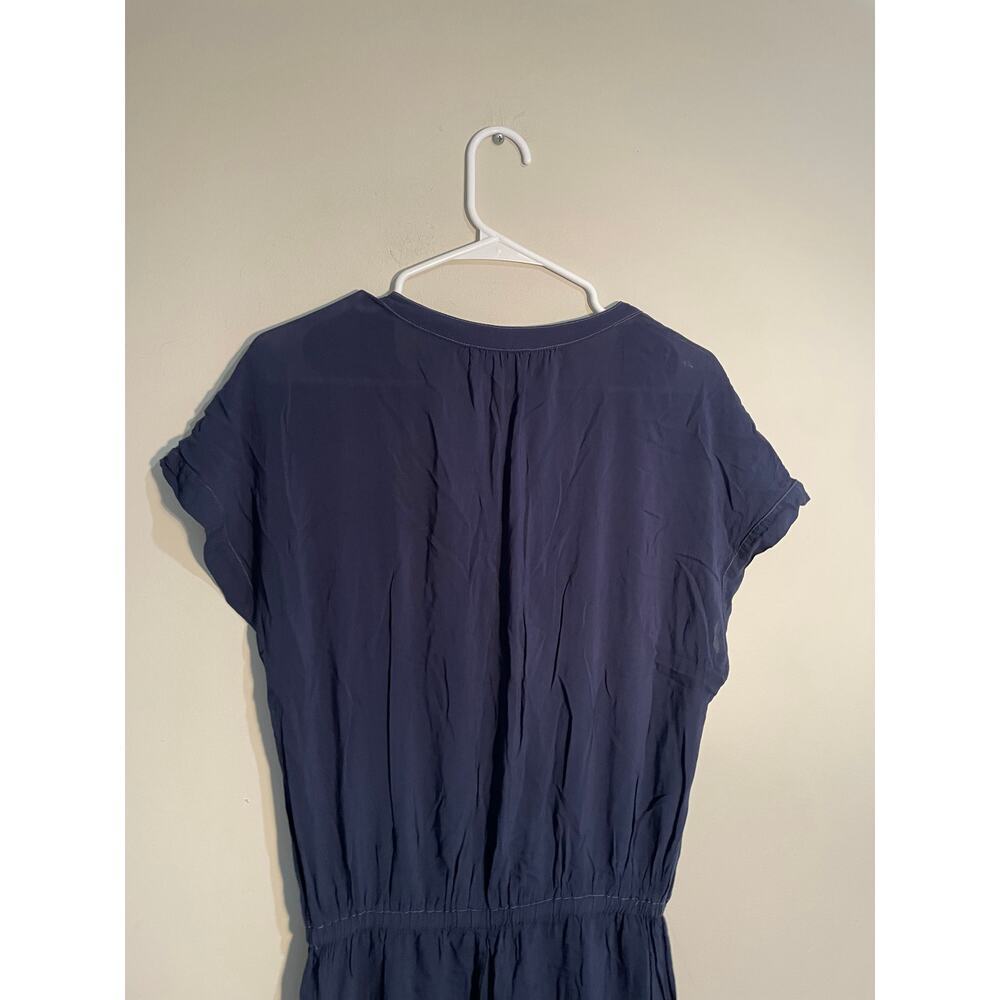 Velvet by Graham and Spencer‎ Navy Cassia Challis Rayon Jumpsuit - Picture 8 of 11